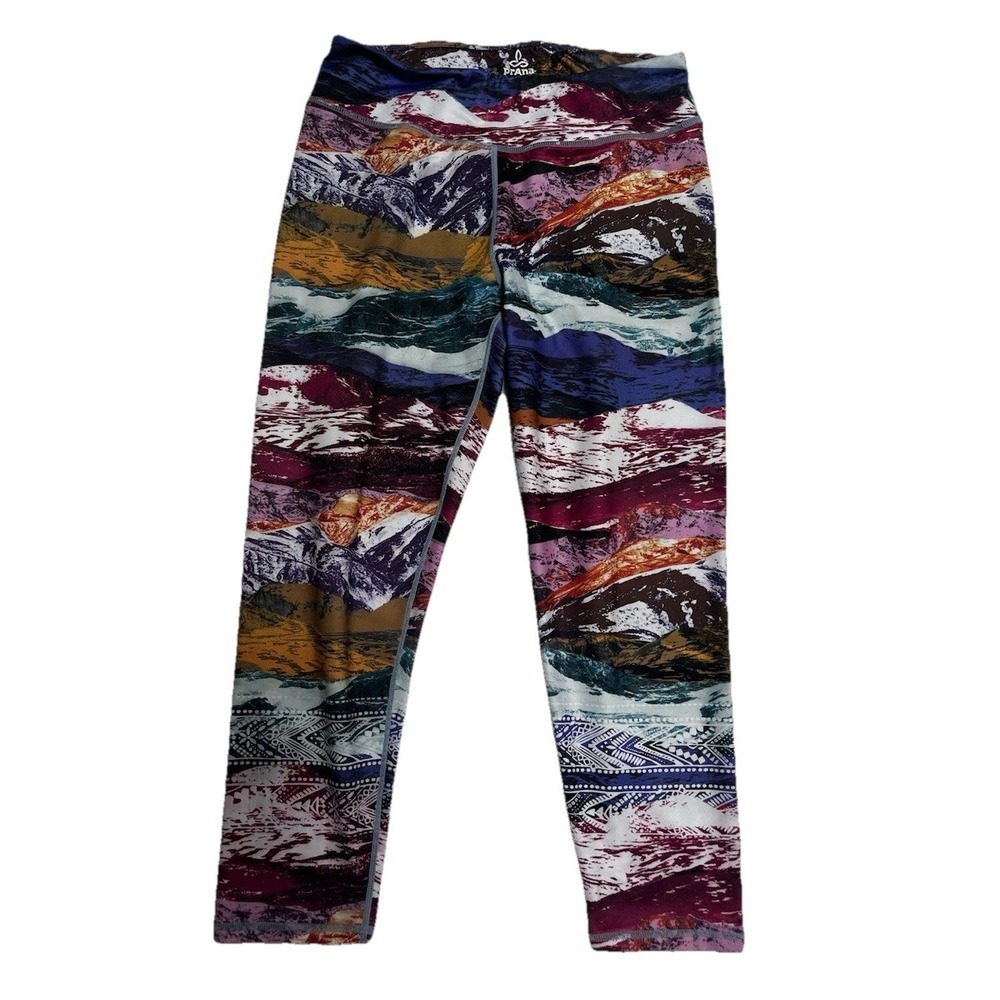 Prana Athletic Crop Leggings Multicolor Size Large